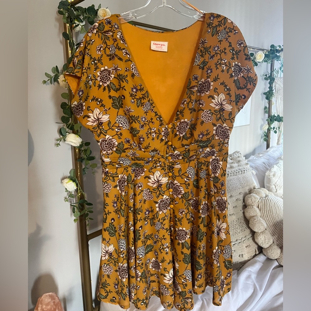 Showpo flower sun dress